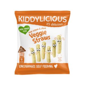 Lentil Straws, Καλαμάκια Φακής με γεύση Κρέμα και Σχοινόπρασο από τον 9ο μήνα, Kiddylicious, 15gr