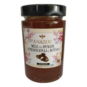 Μέλι από Θυμάρι Αγριολούλουδα Βότανα, Άναξος Λέσβου, 500γρ