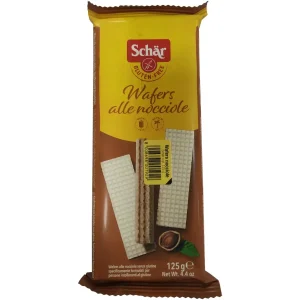 Γκοφρέτες με γέμιση πραλίνας φουντουκιού, Χωρίς Γλουτένη, Schar, 125γρ