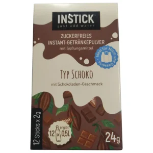 Χυμός σε Σκόνη INSTICK, Σοκολάτα, 12 sticks x 2γρ