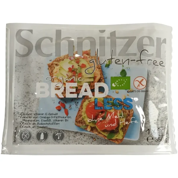 Ψωμί από νιφάδες βρώμης και σπόρους, χωρίς αλεύρι και μαγιά, Bio, Schnitzer, 350γρ