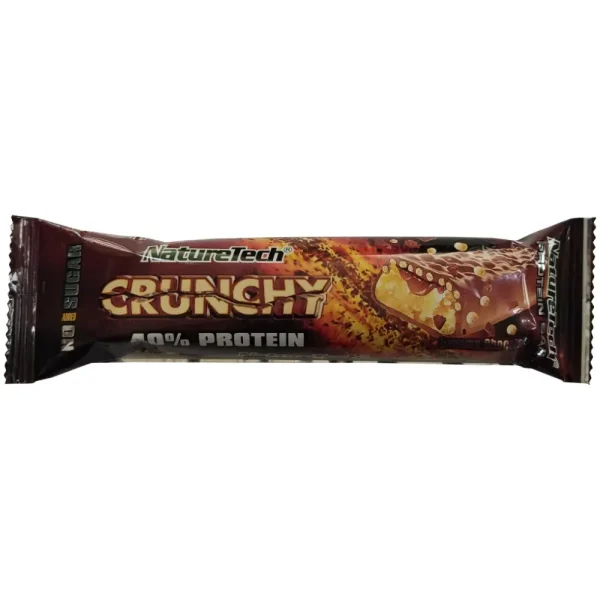 Μπάρα πρωτεΐνης Σοκολάτα Crunchy, Χωρίς Ζάχαρη, NatureTech, 65γρ