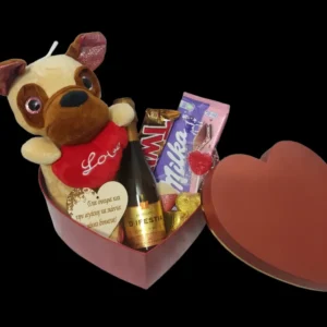 Σύνθεση Αγίου Βαλεντίνου "Κόκκινη - Χρυσή"