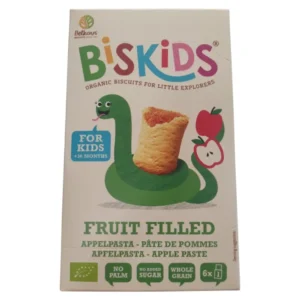 Παιδικά Μπισκότα ολικής άλεσης και όλυρας (ντινκελ) με γέμιση μήλου, Bio, BisKids, 36+ μηνών, 150γρ