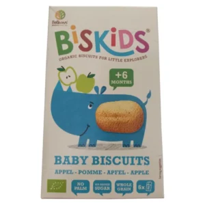 Παιδικά Μπισκότα ολικής άλεσης με χυμό μήλου, Bio, BisKids, 6+ μηνών, 120γρ