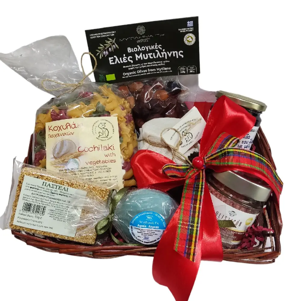 Christmas καλάθι παραδοσιακών προιόντων