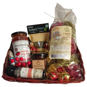 Χριστουγεννιάτικο καλάθι παραδοσιακών προϊόντων