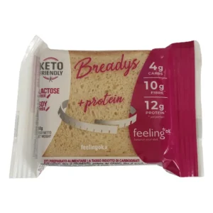 Πρωτεϊνικό Ψωμί για τοστ με χαμηλούς υδατάνθρακες, Breadys, Feeling ok, 50γρ