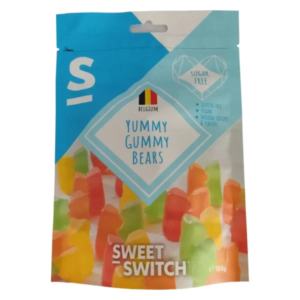 Ζελεδάκια Gummy Bears, Χωρίς Ζάχαρη, Sweet Switch, 150γρ