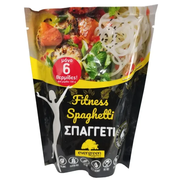 Σπαγγέτι Konjac (Γλυκομαννάνη), Fitness Pasta, Evergreen, Bio, 250γρ