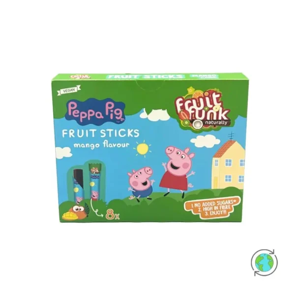 Παιδικό Στικ φρούτου, με γεύση μάνγκο, Peppa Pig, Χωρίς Ζάχαρη, FruitFunk, 80γρ