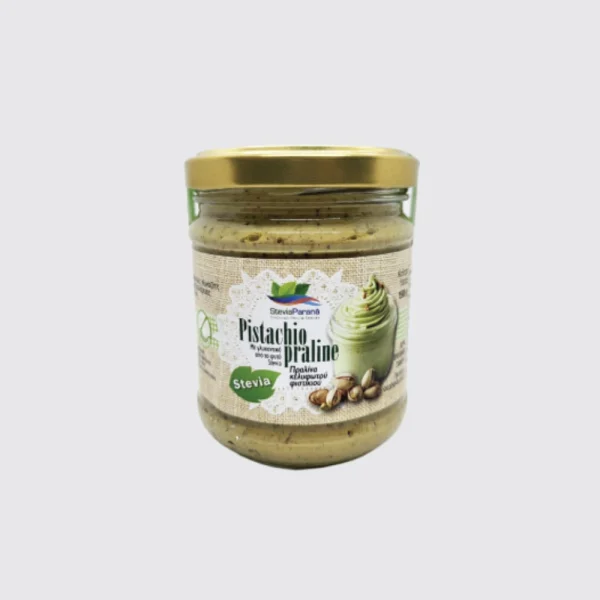 Πραλίνα κελυφωτού φιστικιού, Pistachio praline, Χωρίς Ζάχαρη, Steviaparana, 190γρ