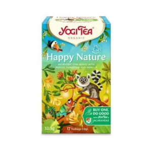 Yogi Tea Happy Nature, μάνγκο, μανταρίνι & βανίλια, Bio, 17 φακελάκια