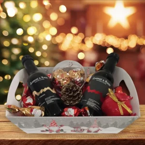 Χριστουγεννιάτικη σύνθεση "Christmas basket"