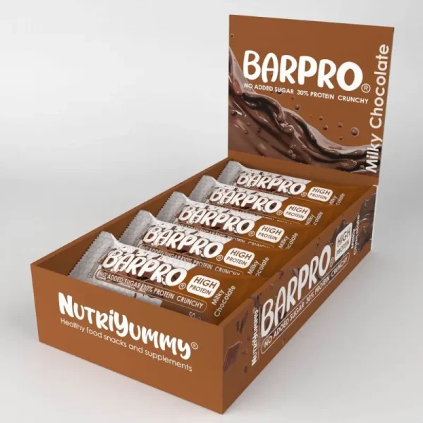 Μπάρα πρωτεΐνης, crunchy, milk chocolate, Χωρίς Ζάχαρη, Nutriyummy, 50γρ