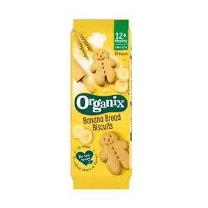 Μπισκότα banana bread σε σχήμα ανθρωπάκι, Χωρίς Ζάχαρη, Bio, Organix, 135γρ