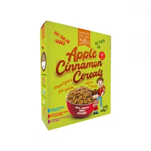 Δημητριακά με μήλο, κανέλα & μέλι, Apple Cinnamon Cereals, Χωρίς Ζάχαρη, The Bee Bros, 250γρ