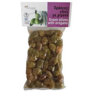 Ελιές πράσινες με ρίγανη, Mediterranean Healthy Food, 250γρ