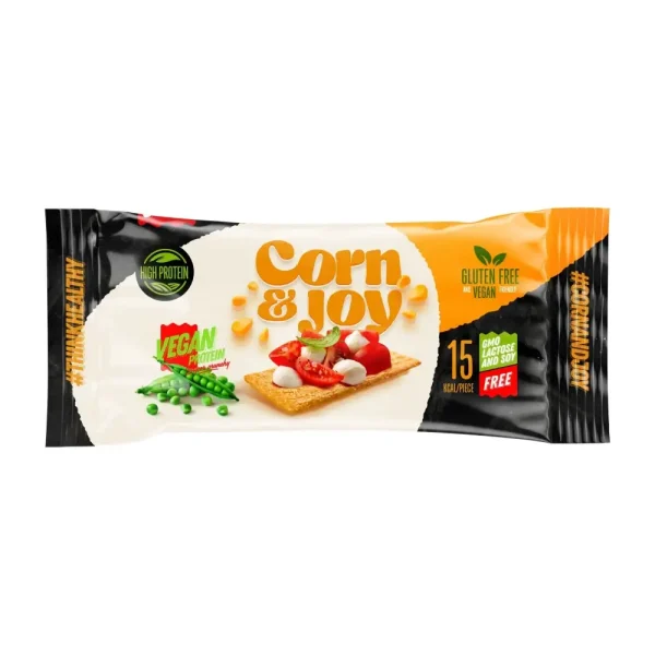 Κράκερ Καλαμποκιού με φυτική πρωτεΐνη, Corn & Joy, 20γρ