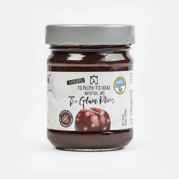Μαρμελάδα Δαμάσκηνο, The Glam Plum, Χωρίς Ζάχαρη, To Filema tis Lelas, 240γρ