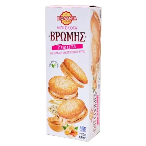 Μπισκότα βρώμης γεμιστά με φυστικοβούτυρο, Βιολάντα, 180γρ