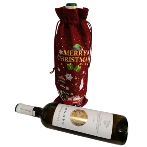 Κρασί (Οίνος), Λευκό Ξηρό, ΛήΜΝΟΣ, Μοσχάτο Αλεξάνδρειας, ΕΑΣ Λήμνου, 12,5%vol, 750ml σε Χριστουγεννιάτικη Συσκευασία Πουγκί