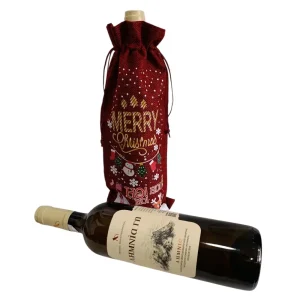 Κρασί (Οίνος) Λήμνου, Λευκό Ξηρό, Λημνία Γη, 13% vol, 750ml, σε Χριστουγεννιάτικη Συσκευασία Πουγκί