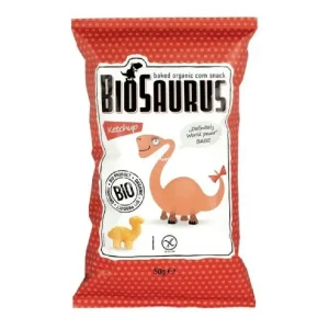 Γαριδάκια biosaurus, κετσαπ, Χωρίς Γλουτένη, Bio, 50gr