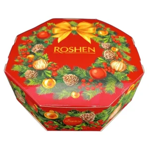 Σετ Δώρου με γλυκά κεράσματα "Christmas Wreath", Roshen, 598γρ