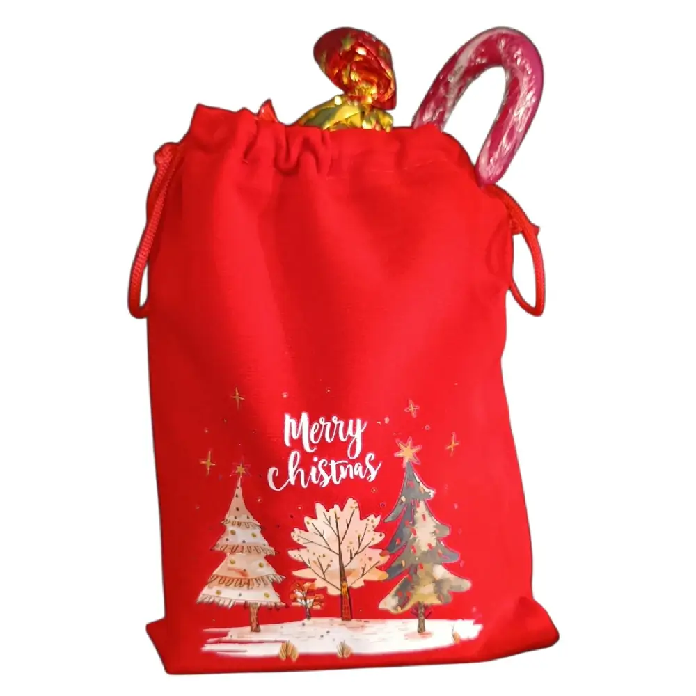 Σετ δώρου με κεράσματα, κόκκινο πουγκί