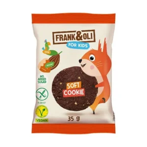 Μαλακό Μπισκότο με Φουντούκι & Κακάο, Χωρίς Ζάχαρη, Frank & Oli, 35γρ