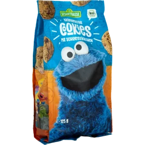 Μπισκότα Βρώμης με κομματάκια σοκολάτας, Krumelmonster, Bio, Sesamestrasse, 125γρ