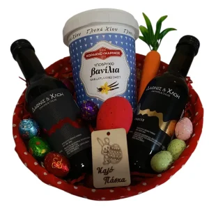 Πασχαλινό κόκκινο καλάθι