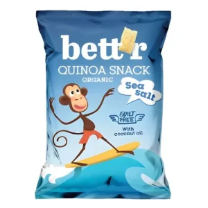 Σνακ με Kινόα & Θαλασσινό Αλάτι, Bio, Bett’r, 50γρ