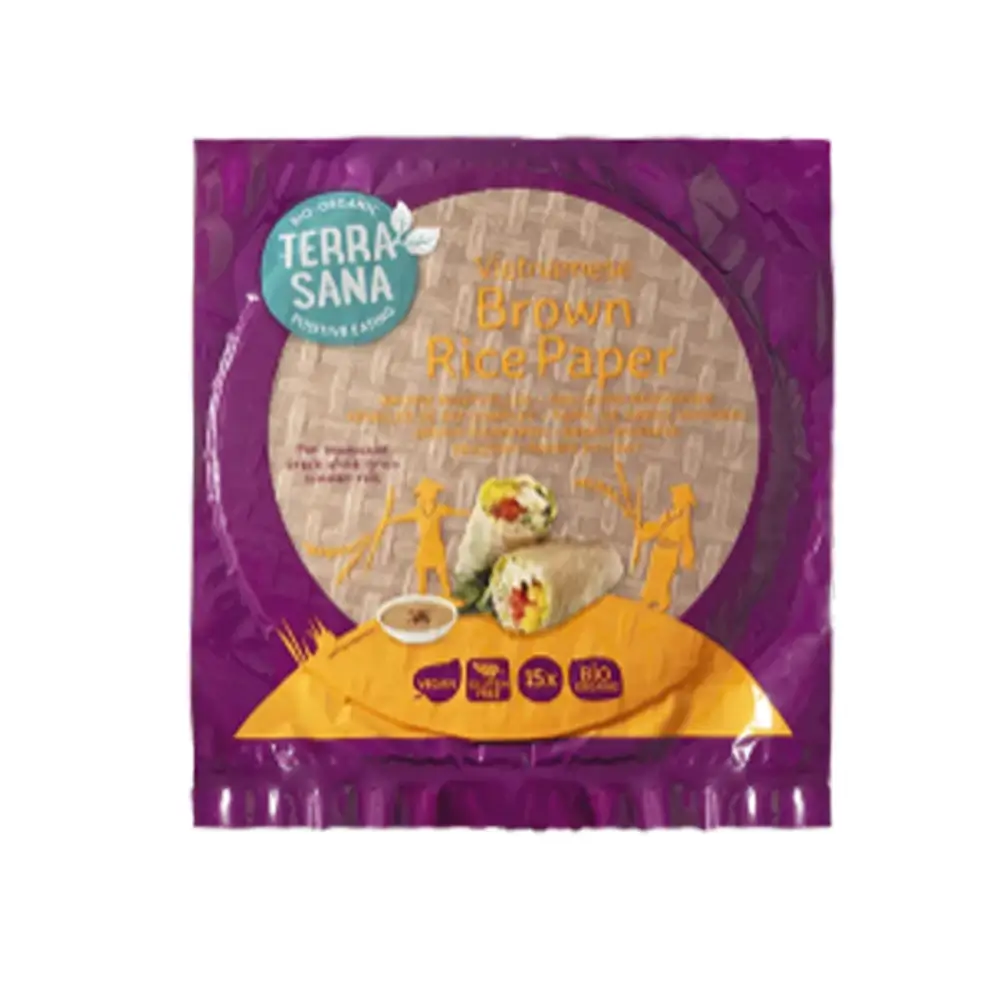 Βιετναμέζικα φύλλα καστανού ρυζιού, Bio, Terrasana, 150γρ