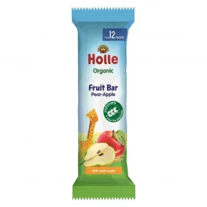 Παιδική μπάρα, αχλάδι & μήλο, από τον 12ο μήνα, Χωρίς προσθήκη Ζάχαρης, Bio, Holle, 25γρ