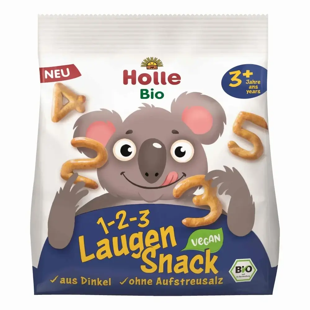 Τραγανό σνακ πρέτσελ, αριθμοί, ντίνκελ, 3+ ετών, Bio, Holle, 80γρ