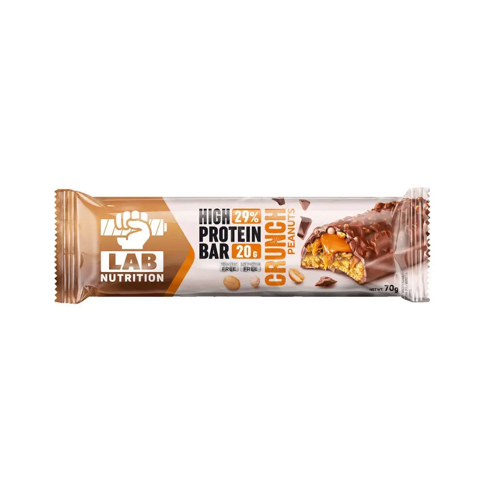 Μπάρα Πρωτεΐνης Crunch Φυστίκι, Lab Nutrition, 70γρ