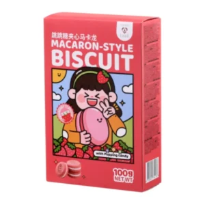 Μπισκότα στυλ macaron, φράουλα, Tokimeki, 100γρ