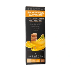 Μπάρα σοκολάτας με χουρμά, Banoffee Supreme, Χωρίς Ζάχαρη, Αγαπητός, 60γρ