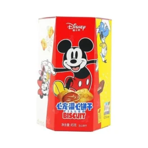 Μπισκότα με γέμιση σοκολάτας σε σχέδιο Mickey, Binqi, 45γρ